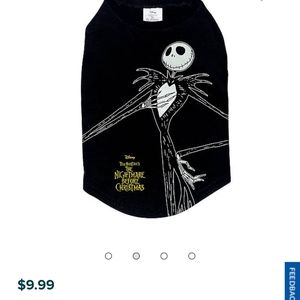 Brand New Disney Jack the Skeleton Dog T-shirt in Medium!!